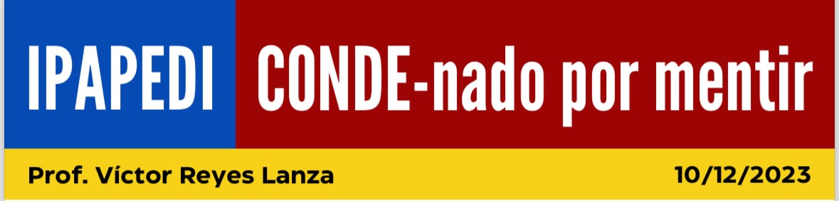 CONDE-nado por mentir.