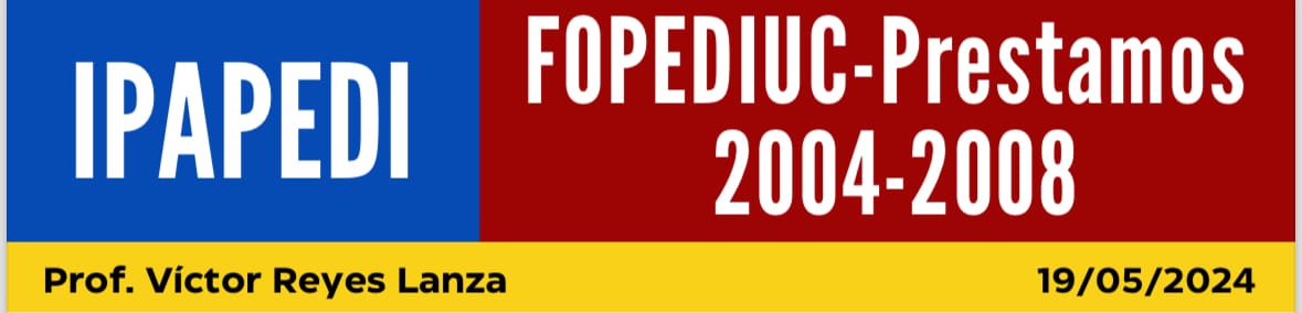 FOPEDIUC-Préstamos 2004-2008