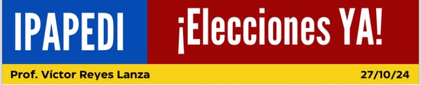 ¡Elecciones YA!