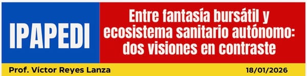 Entre fantasía bursátil y ecosistema sanitario autónomo: dos visiones en contraste.